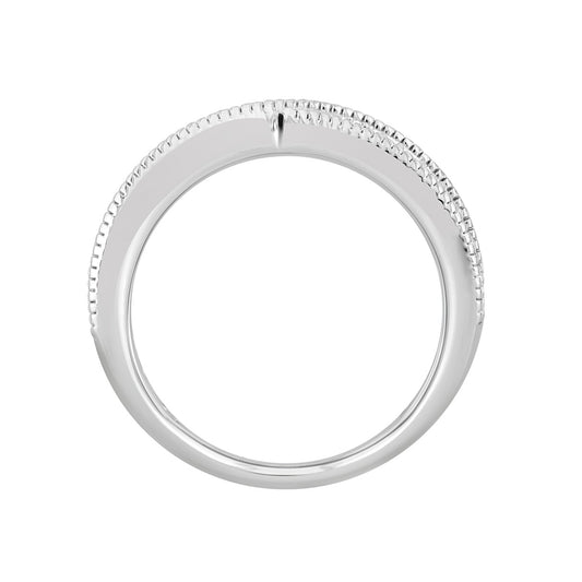 14K WHITE GOLD 2CT ROUND/PRINCESS DIAMOND LADIES BAND