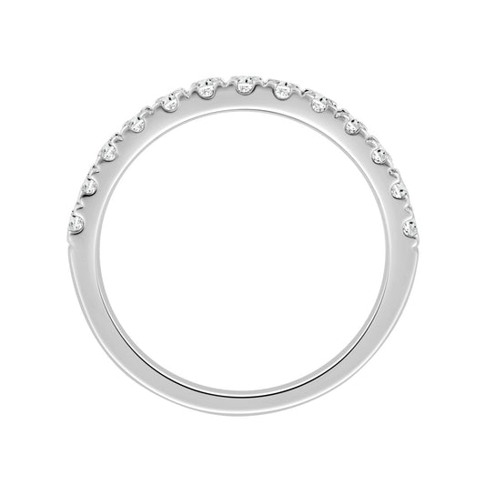 14K WHITE GOLD 1/2CT ROUND DIAMOND LADIES BAND
