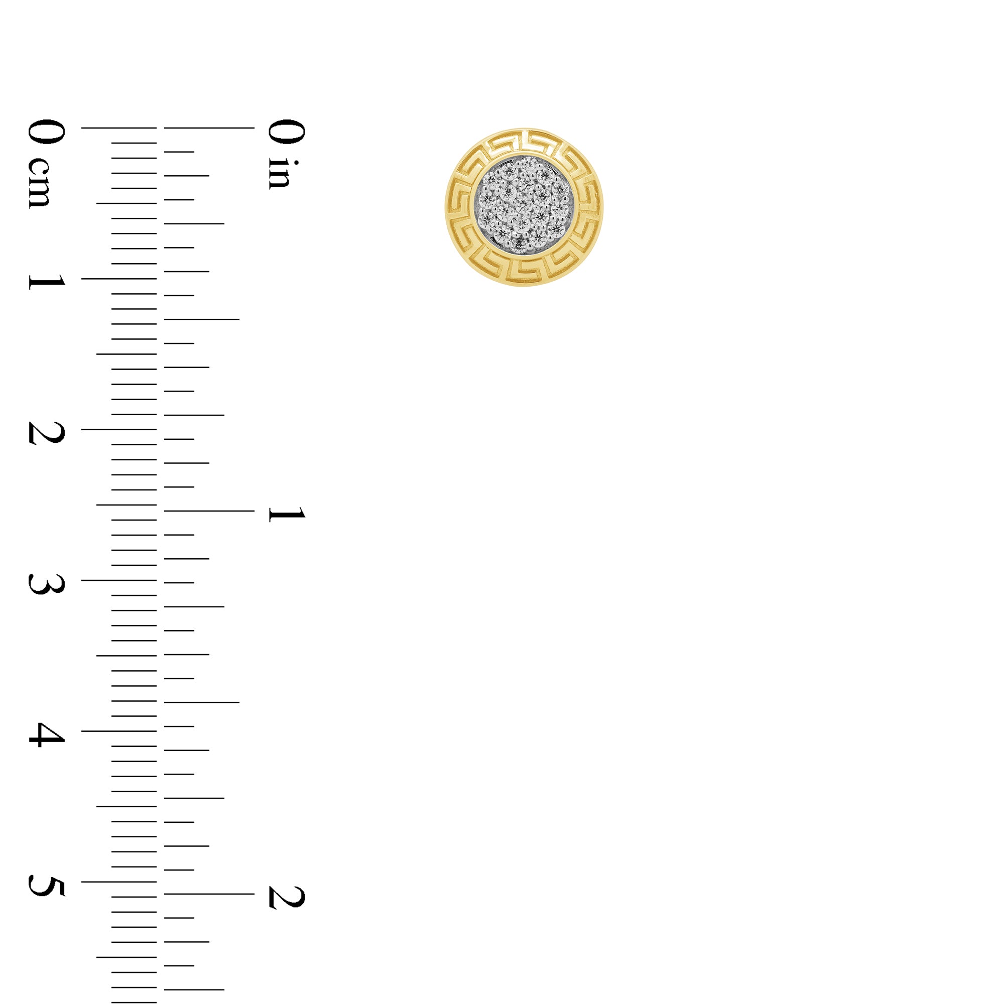LADIES EARRINGS 0.25CT ROUND DIAMOND 10K YELLOW GOLD