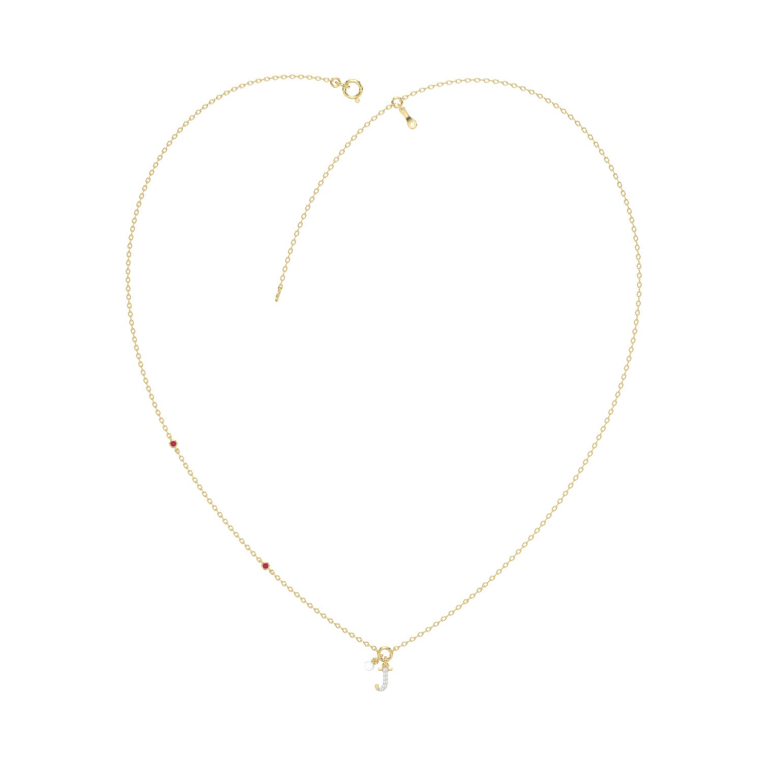 LADIES NECKLACE 0.10CT ROUND DIAMOND 10K YELLOW GOLD