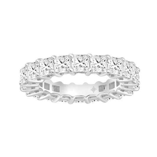 LADIES ETERNITY BAND 4 3/4CT PRINCESS DIAMOND 14K WHITE GOLD