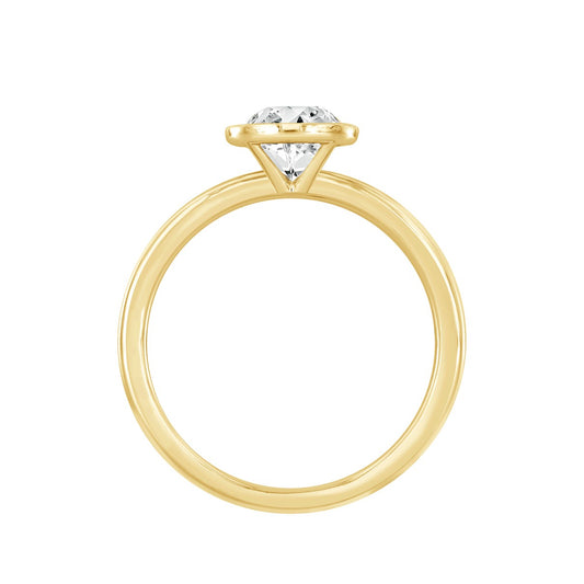 LADIES SOLITAIRE RING 2CT ROUND DIAMOND 14K YELLOW GOLD (CENTER STONE ROUND DIAMOND 2CT )