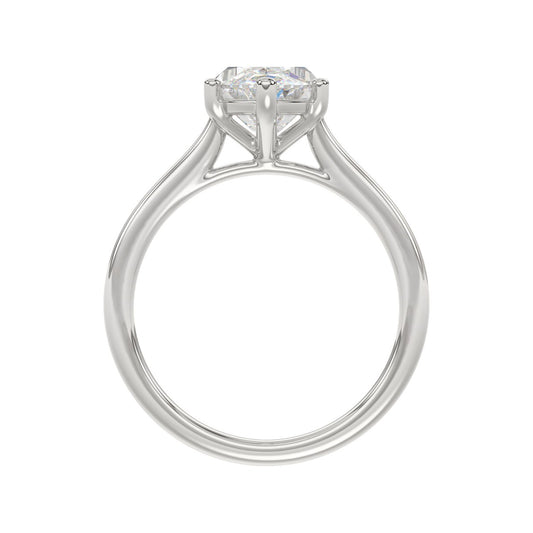 14K WHITE GOLD 1 1/2CT MARQUISE DIAMOND SOLITAIRE RING 