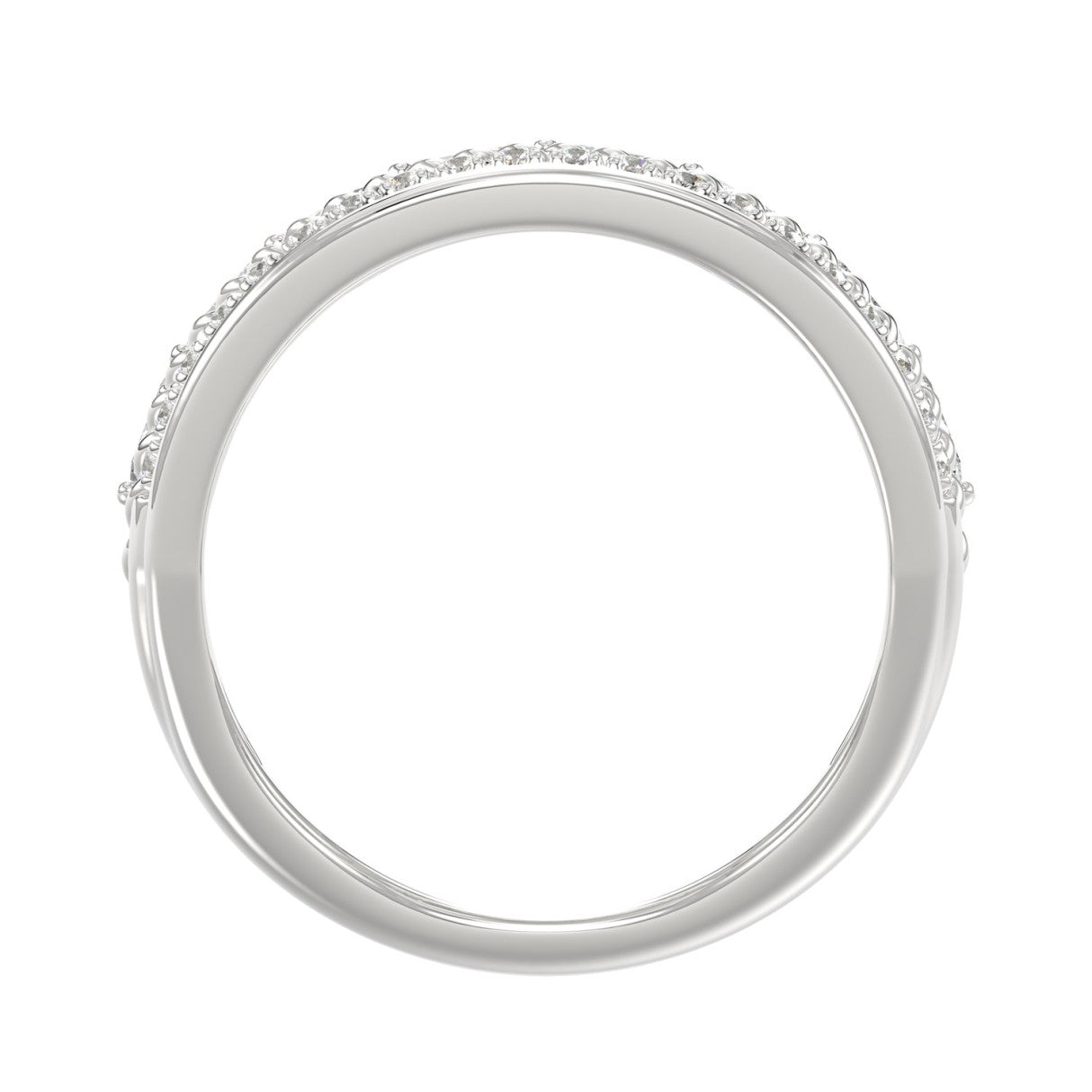 14K White Gold Ladies Fashion Ring with 1.00 CT Round & Marquise Diamonds