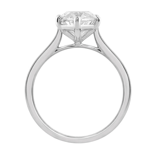 14K WHITE GOLD 4.00CT MARQUISE DIAMOND LADIES SOLITAIRE RING (CENTER STONE MARQUISE DIAMOND 4CT