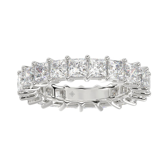 LADIES ETERNITY BAND 2CT PRINCESS DIAMOND 14K WHITE GOLD