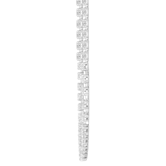 LADIES NECKLACE 13CT ROUND DIAMOND 14K WHITE GOLD